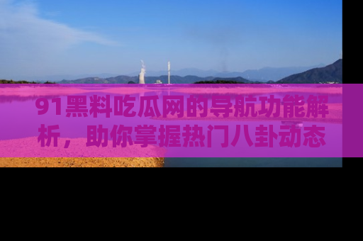 91黑料吃瓜网的导航功能解析，助你掌握热门八卦动态