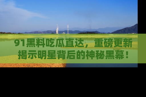 91黑料吃瓜直达,重磅更新揭示明星背后的神秘黑幕!