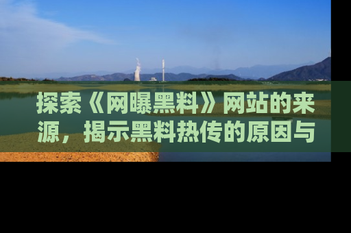 探索《网曝黑料》网站的来源,揭示黑料热传的原因与影响