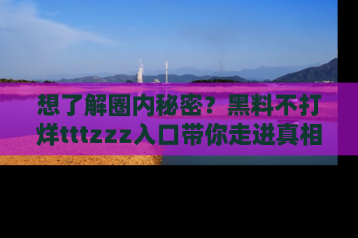 想了解圈内秘密？黑料不打烊tttzzz入口带你走进真相世界，赶紧浏览网址！