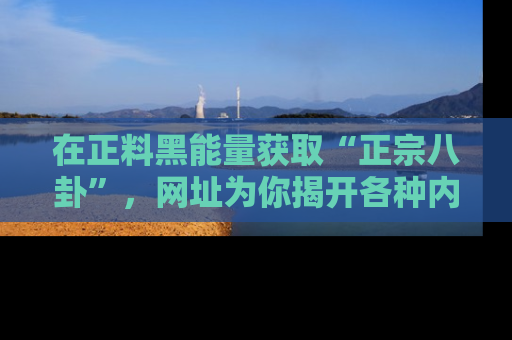 在正料黑能量获取“正宗八卦”,网址为你揭开各种内幕故事!