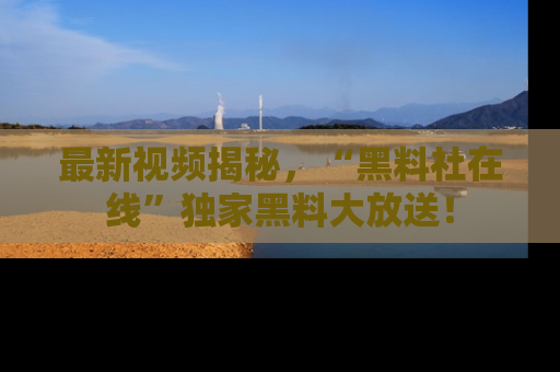 最新视频揭秘,“黑料社在线”独家黑料大放送!